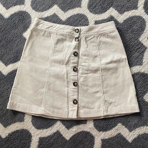 Divided Corduroy Skirt